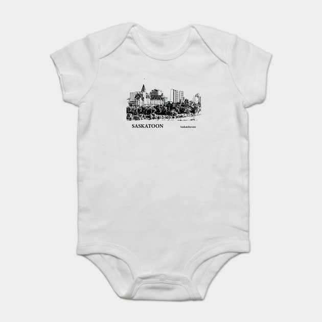 Saskatoon Saskatchewan Baby Bodysuit by Lakeric